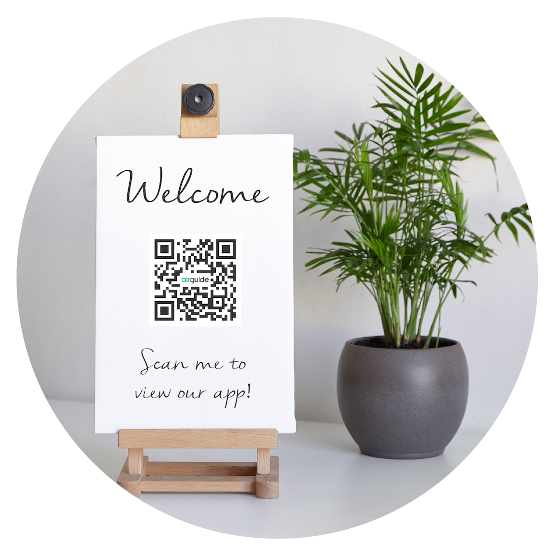 Display QR codes at your property